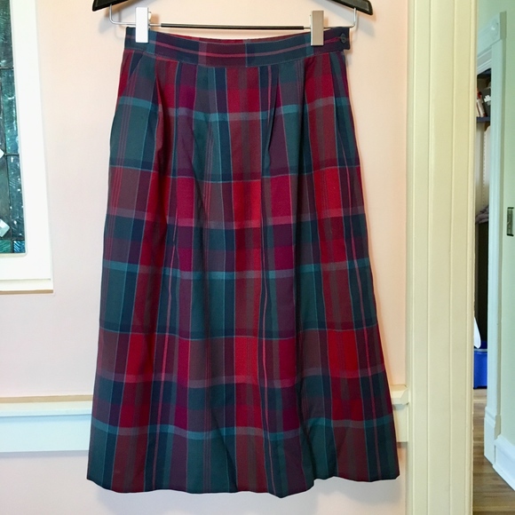 Vintage Pendleton Plaid Skirt - Picture 1 of 4